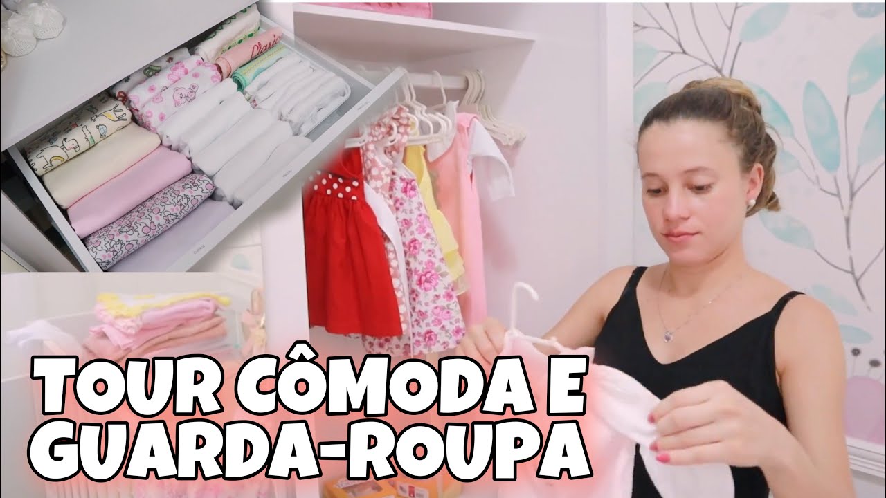 ORGANIZAÇÃO DA CÔMODA E GUARDA-ROUPA DA BEBÊ e TOUR | Stella Alves ★