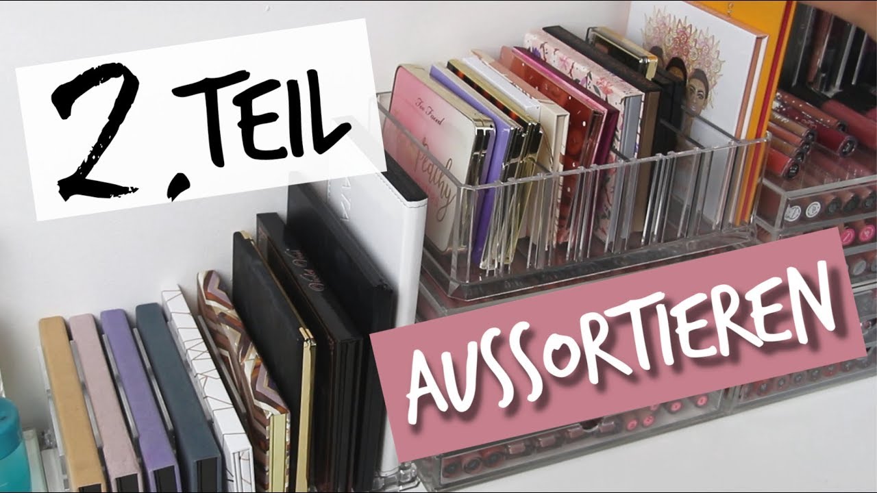 MAKE UP SAMMLUNG DECLUTTER - TEIL 2 | Eyeshadow Paletten | Ich sortiere aus !