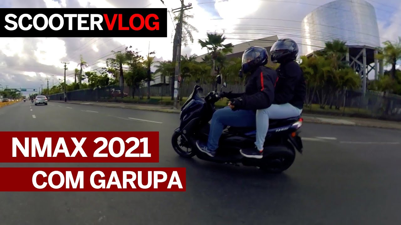 NMax 2021 - Como é o CONFORTO com GARUPA?