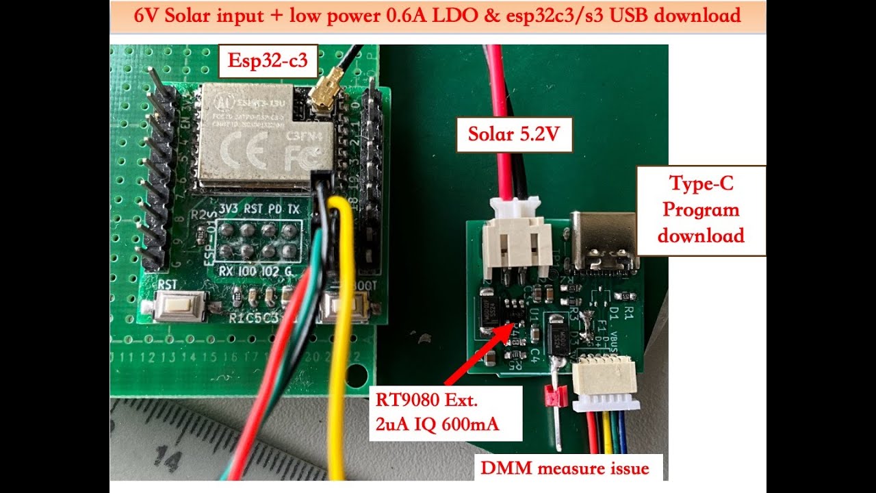 CN3791 / BQ24650 鋰電池＋Solar 充電 ＋ LDO EP6 - Solar+low power 0.6A LDO esp32c3 USB 燒錄 test  的設計問題｜芸庭樹工作室
