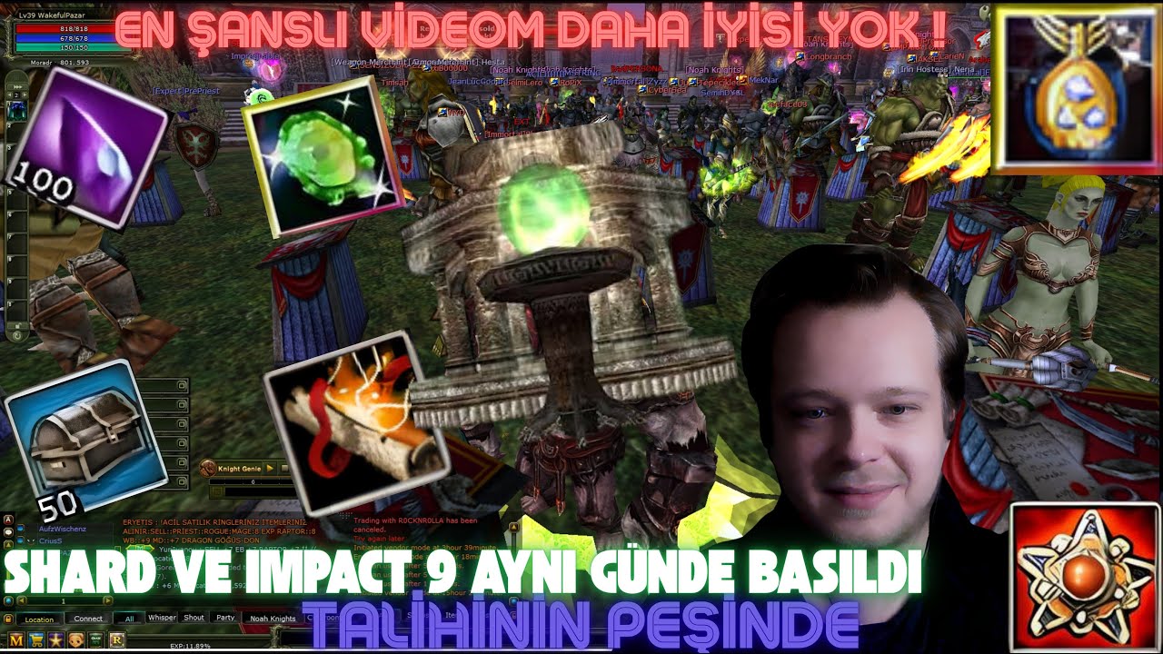 TALİHİNİN PEŞİNDE EN ŞANSLI VİDEOM 4 SAATTE SHARD 9 VE IMPACT 9 BASTIK II KNİGHT ONLİNE