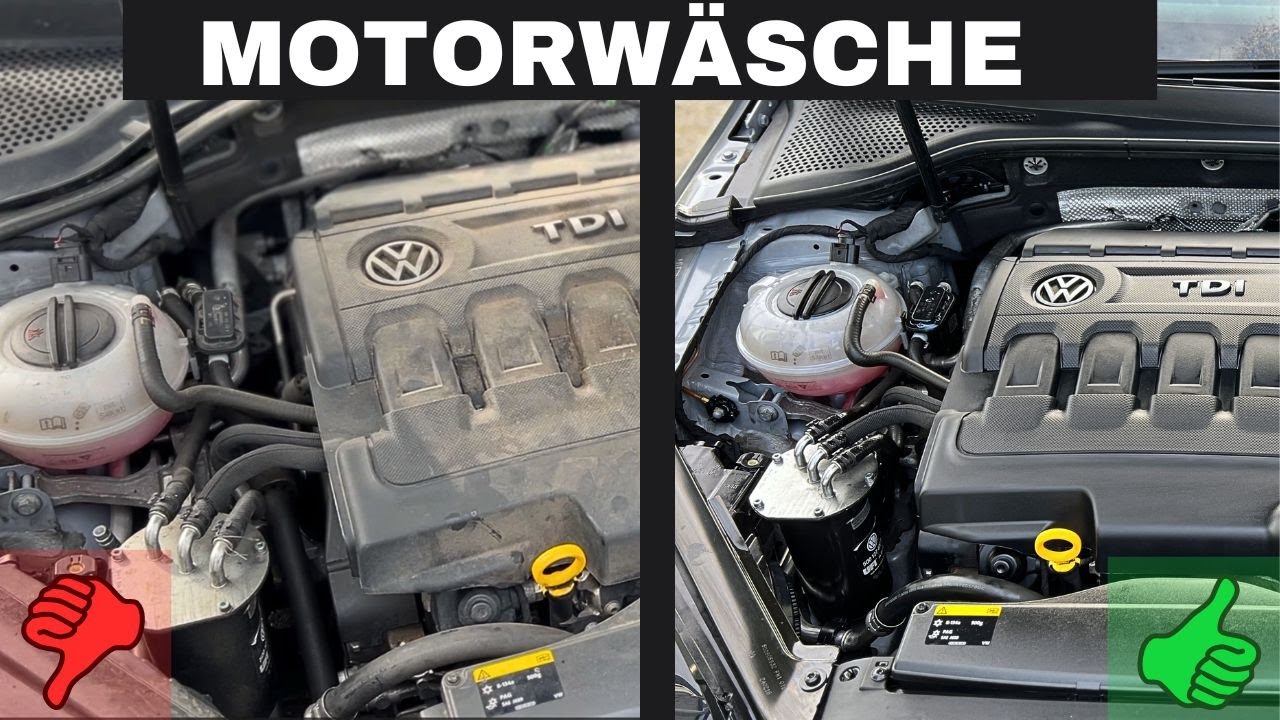 MOTORWÄSCHE selber machen || So reinigst du deinen Motorraum intensiv!