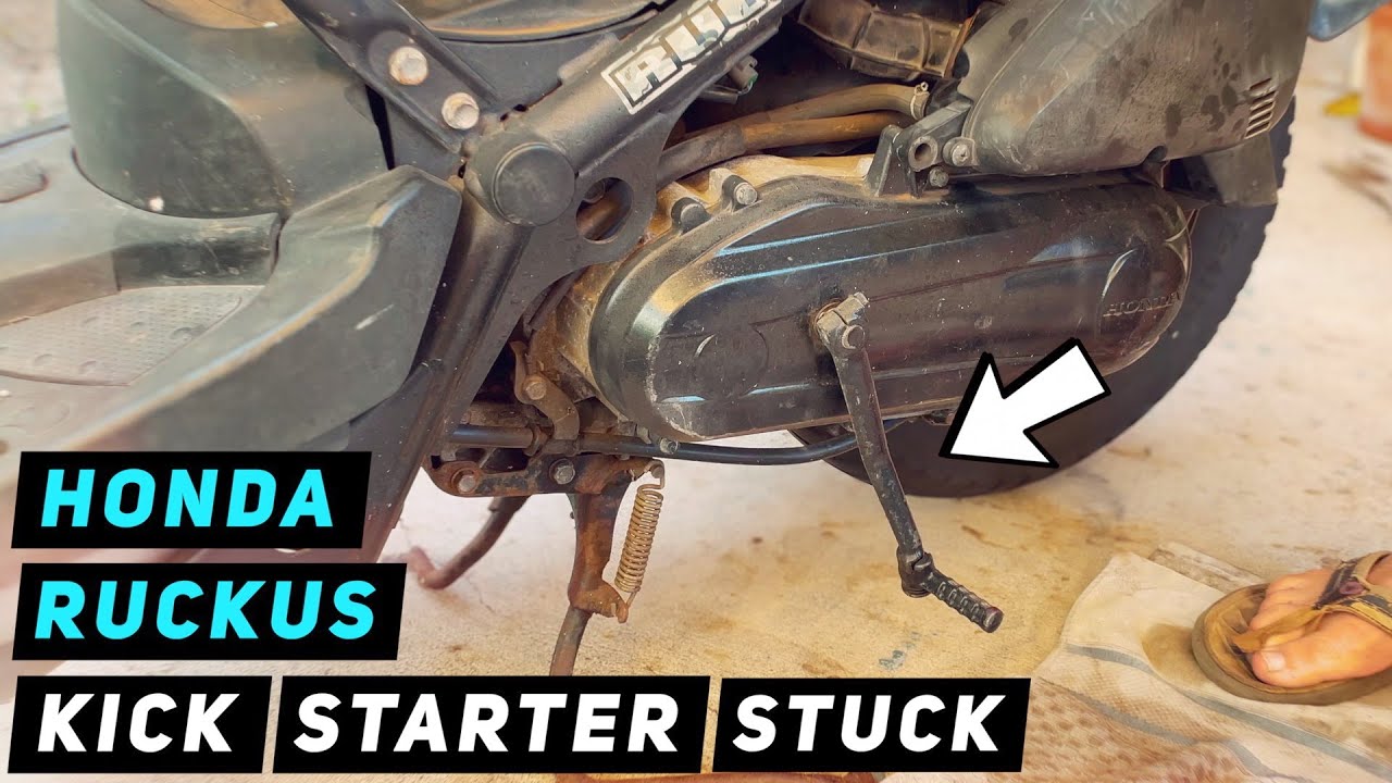 Заклинил кик-стартер Honda Ruckus? Давай ремонтировать! | Скутер Митча