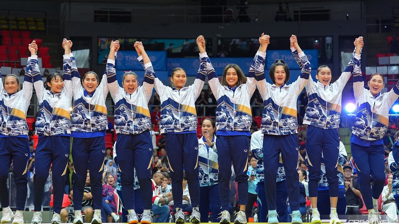 ป้องกันแชมป์สมัยที่ 15 บรรยากาศรับเหริญทองซีเกมส์ วอลเลย์บอลหญิงทีมชาติไทย