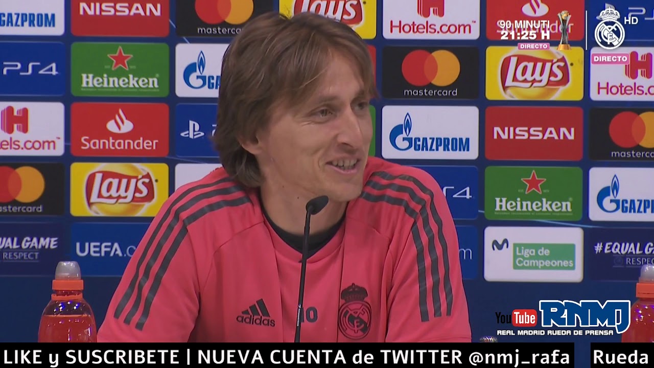 Rueda de prensa de MODRIC previa Real Madrid - Ajax vuelta octavos Champions (04/03/2019)