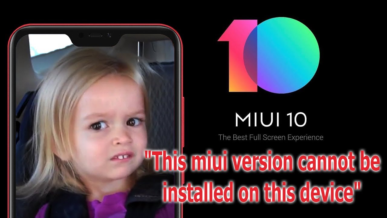 HOW TO FIX This miui version cannot be installed on this device