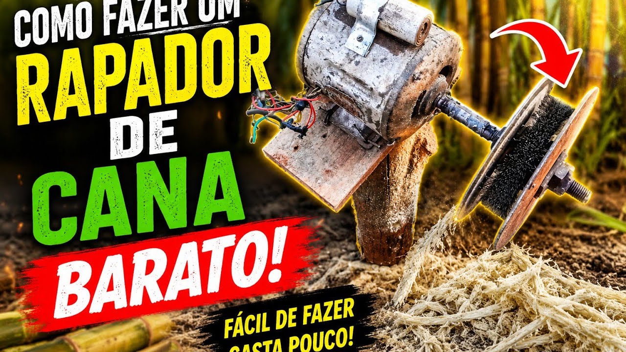RASPADOR DE CANA BAIXO CUSTO,MUITO BOM