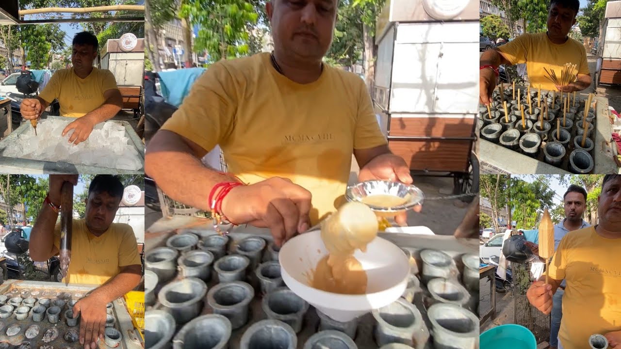 Most Famous Stick Kulfi Of Ghaziabad In Making From Scratch at Bulk Level | Indian Street Food