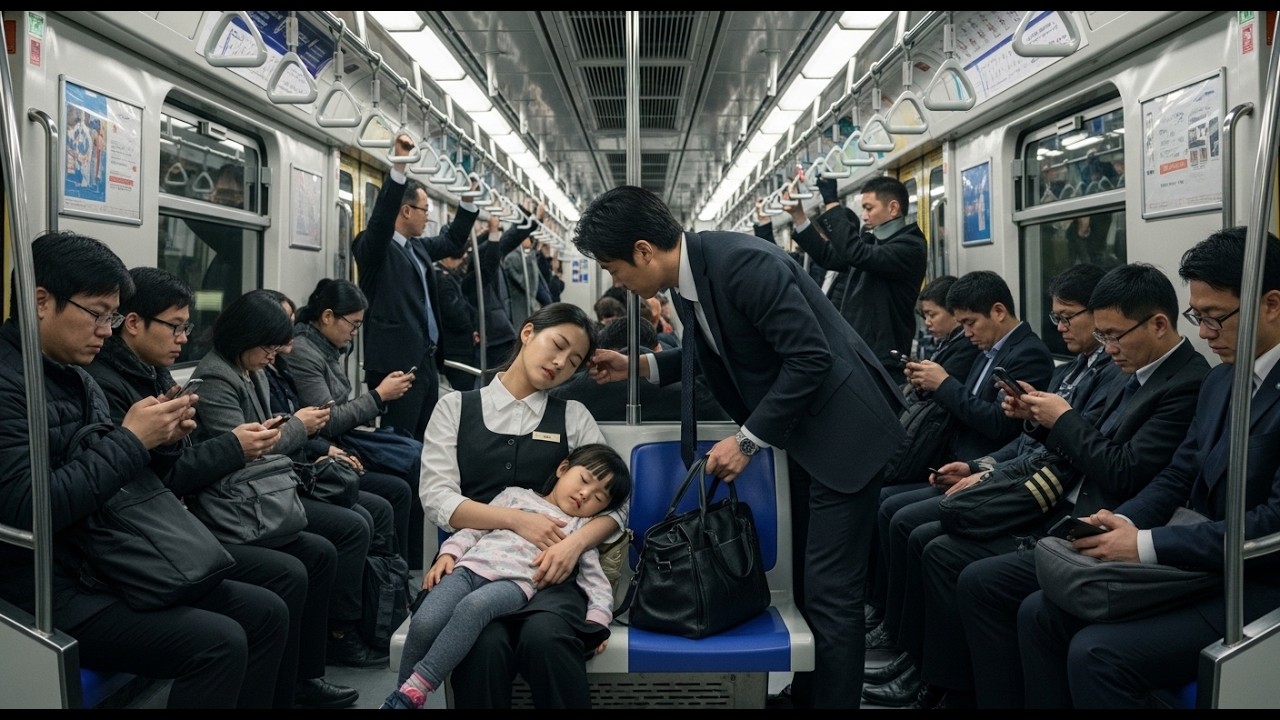 She Fell Asleep on the Subway… When She Woke Up, The Stranger Was Staring at Her