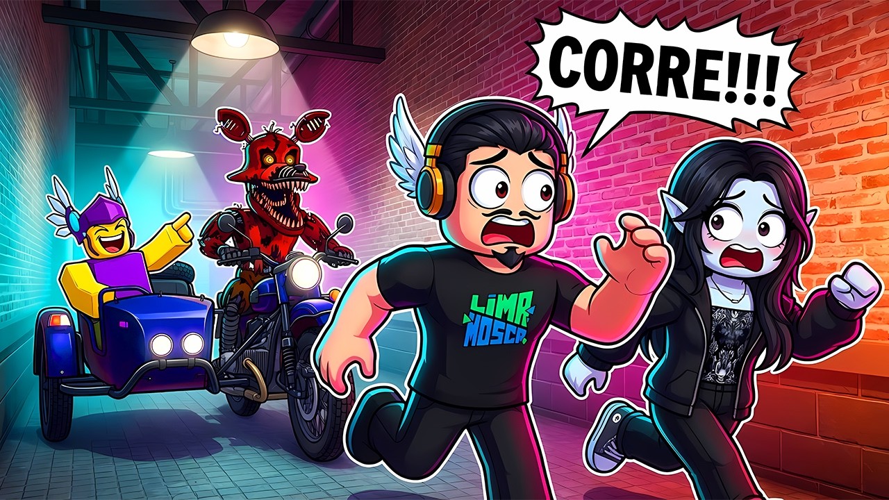 CORRA DO FOXY! Mas são 15 JOGADORES no FNAF Eternal Nights do Roblox!