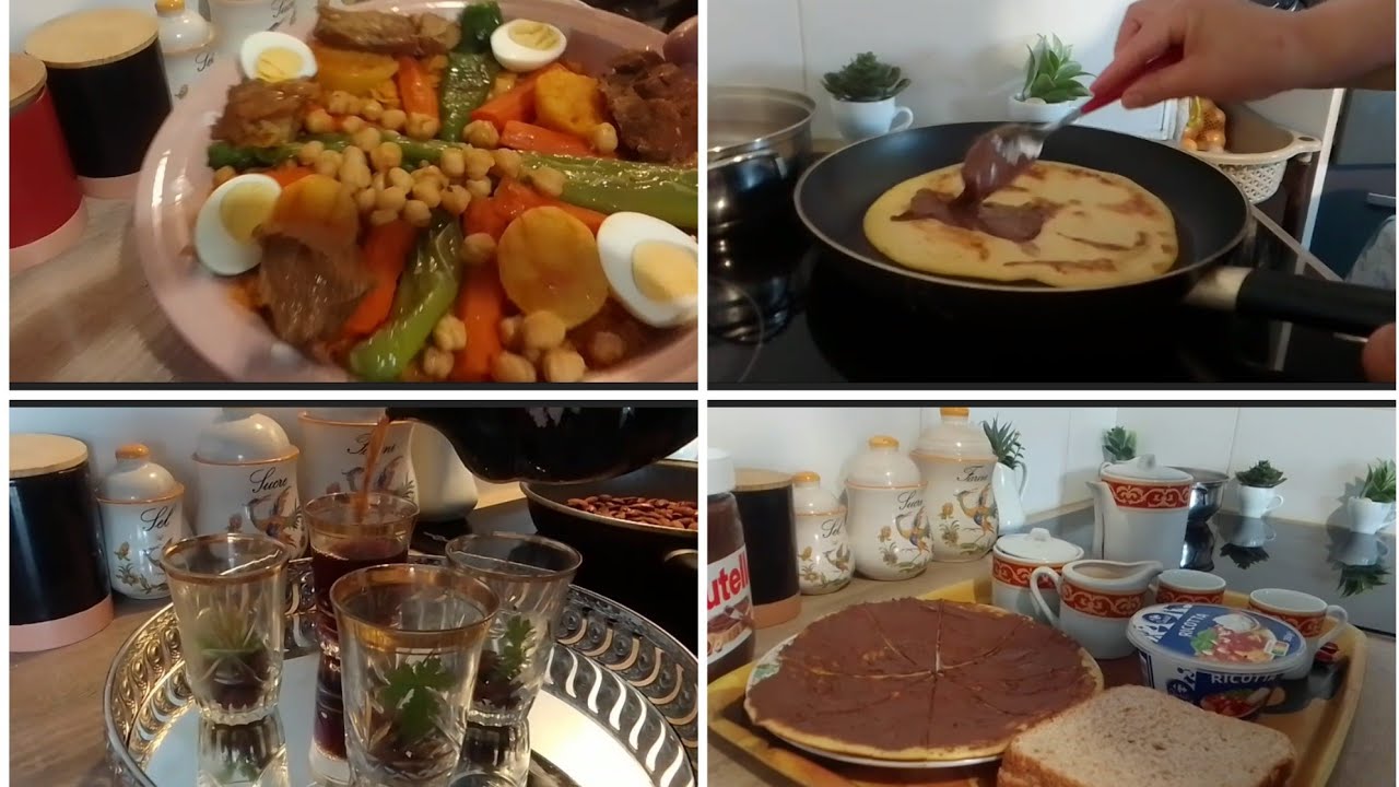 تونسية في فرنسا 🇹🇳صبحية معايا /نواصر باللحم  فطور صباح /كلمة حق ليك❤