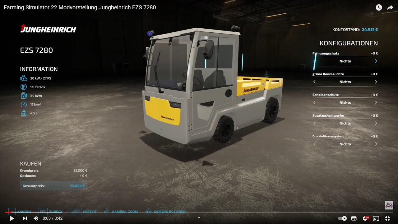 Farming Simulator 22 Modvorstellung Jungheinrich EZS 7280