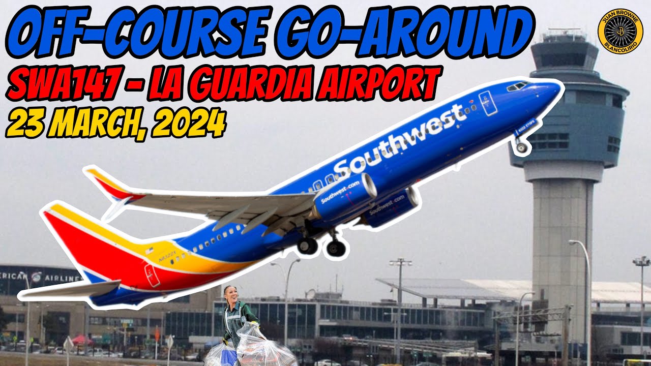 SWA#147 LGA 23 March Nearly Hits Control Tower!