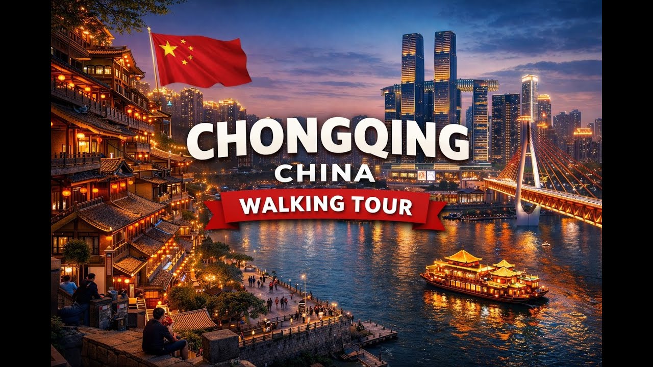 Chongqing China 4K | Complete City Tour - Mountain City, Cyberpunk Nights | 2.5 Hour Travel Guide