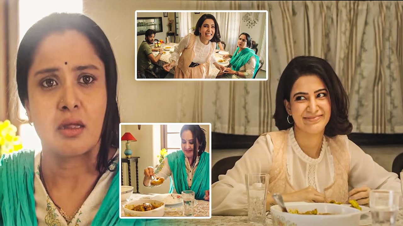 Samantha And Pragathi Tollywood Best Movie Food Eating Comedy Scene | @Filmetelugu