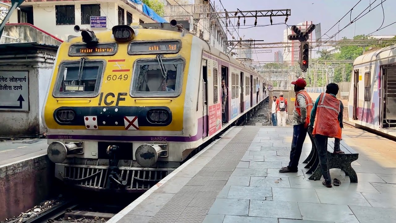 Churchgate Railways Station ll Mumbai Local Train Arrival and Departure Back To Back 