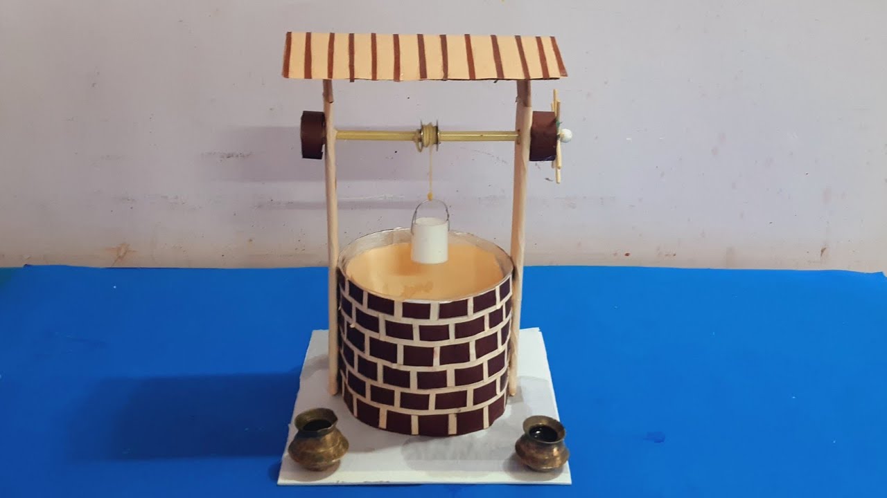 Water well working model school project | How to make Water well by plastic bottle | DIY Water Well
