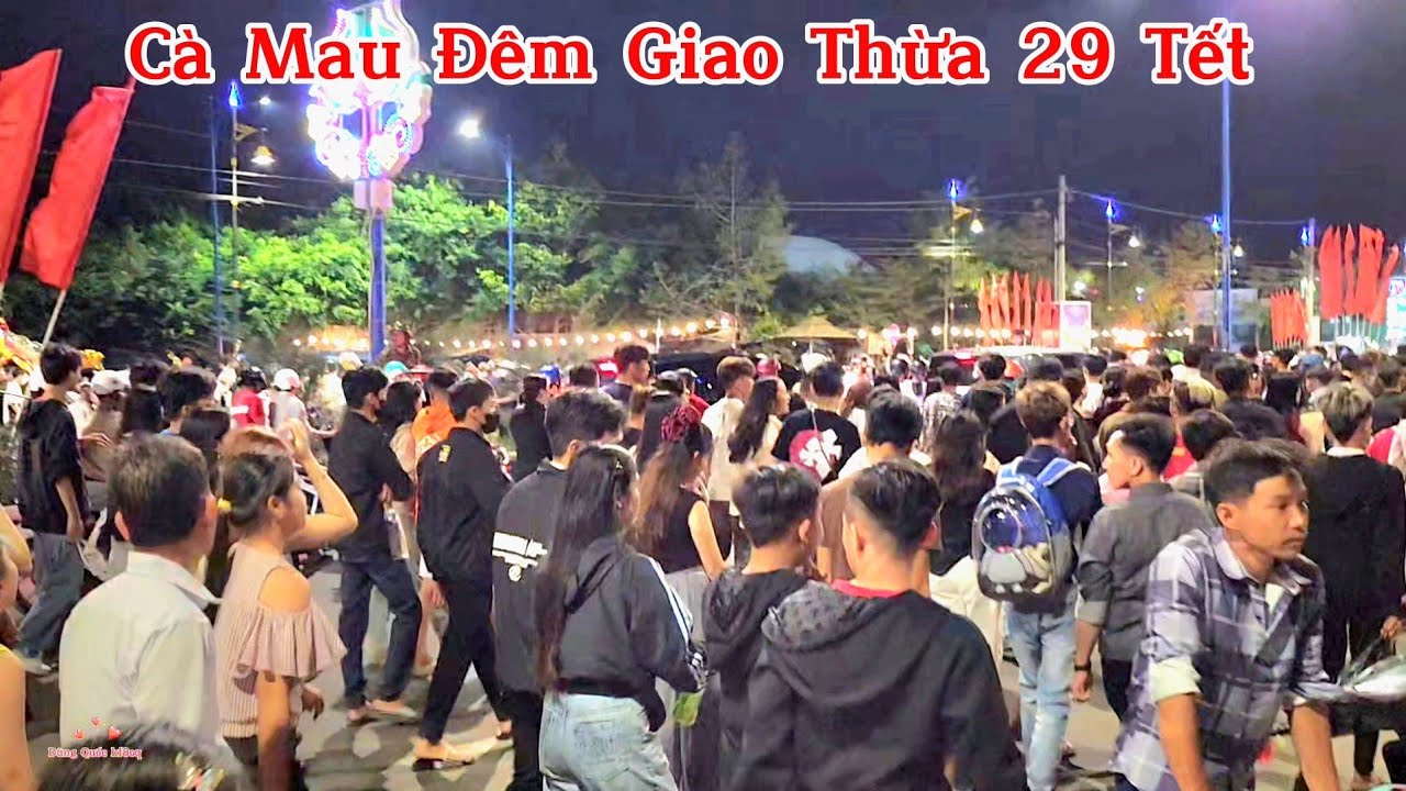 Cà Mau Đêm Giao Thừa 29 Tết Bính Ngọ 2026.Hàng Ngàn Người Xem Bắn Pháo Hoa Đông Vui Vô Cùng. 