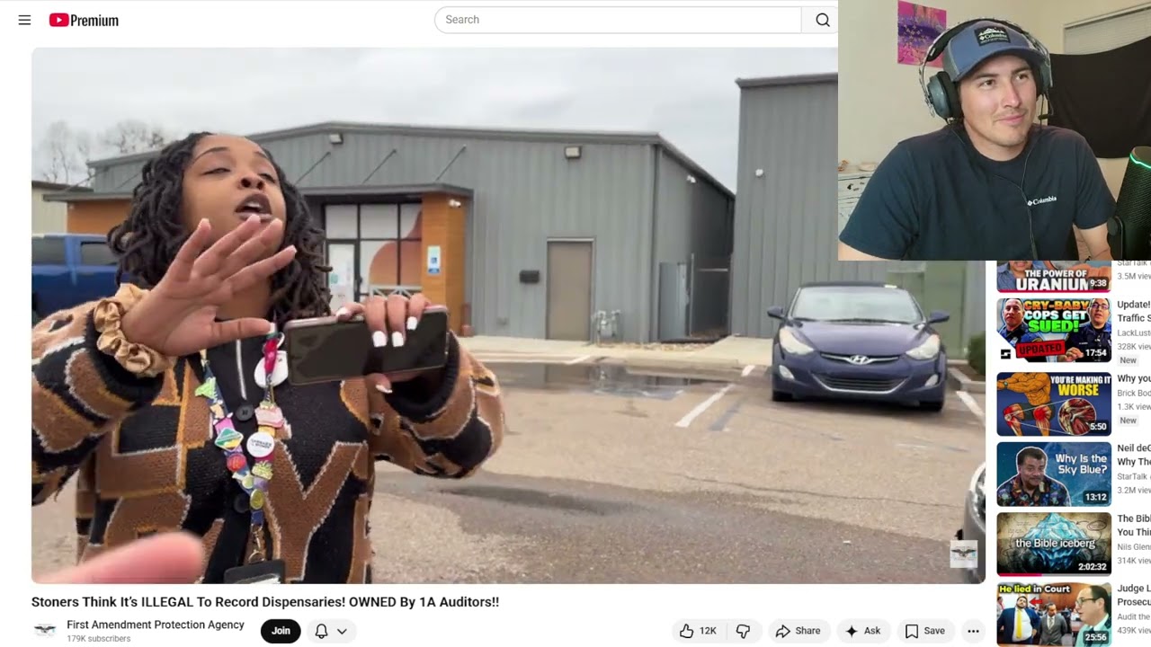 (watching) First Amendment Protection Agency. Hypocrites dont even want the cop that they called