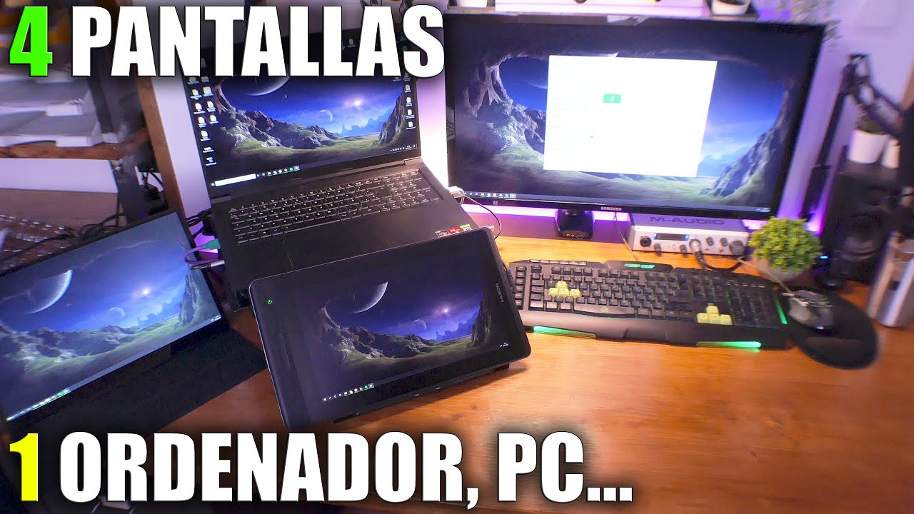 GUIA ✅ Cómo CONECTAR DOS o MÁS PANTALLAS a CUALQUIER ORDENADOR, PORTÁTIL con GPU EXTERNA o INTERNA