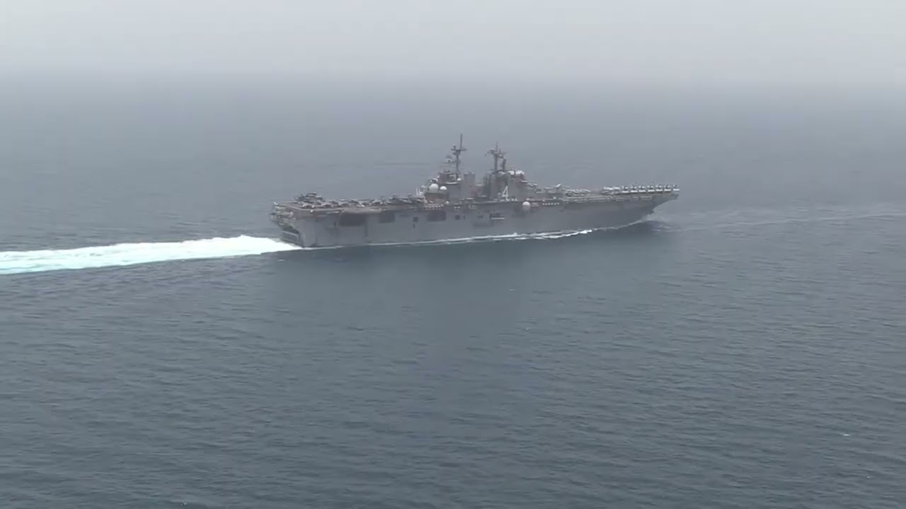 U.S. Helicopters Escort Warships Near Iran