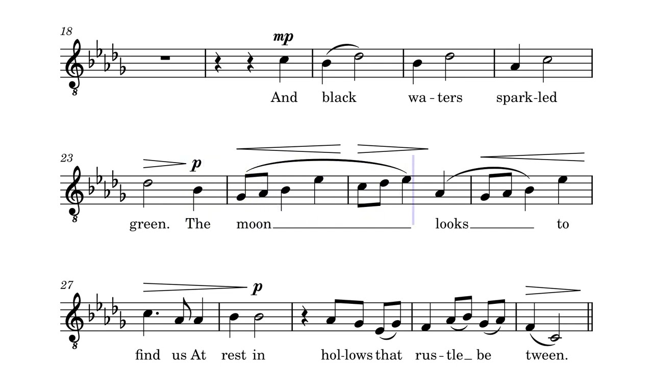 THE SEAL LULLABY - Rudyard Kipling, Eric Whitacre (Guide For Tenor)