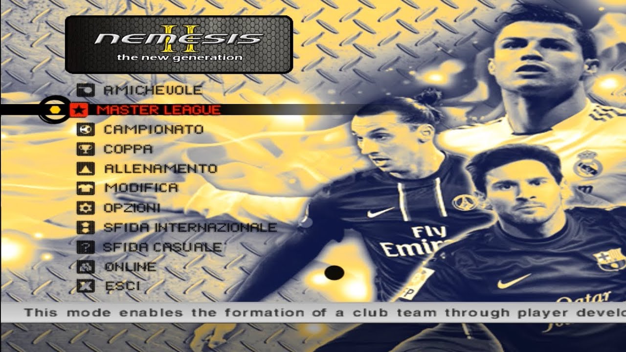 PES 6 PC - NEMESIS PATCH THE NEW GENERATION 2013/14