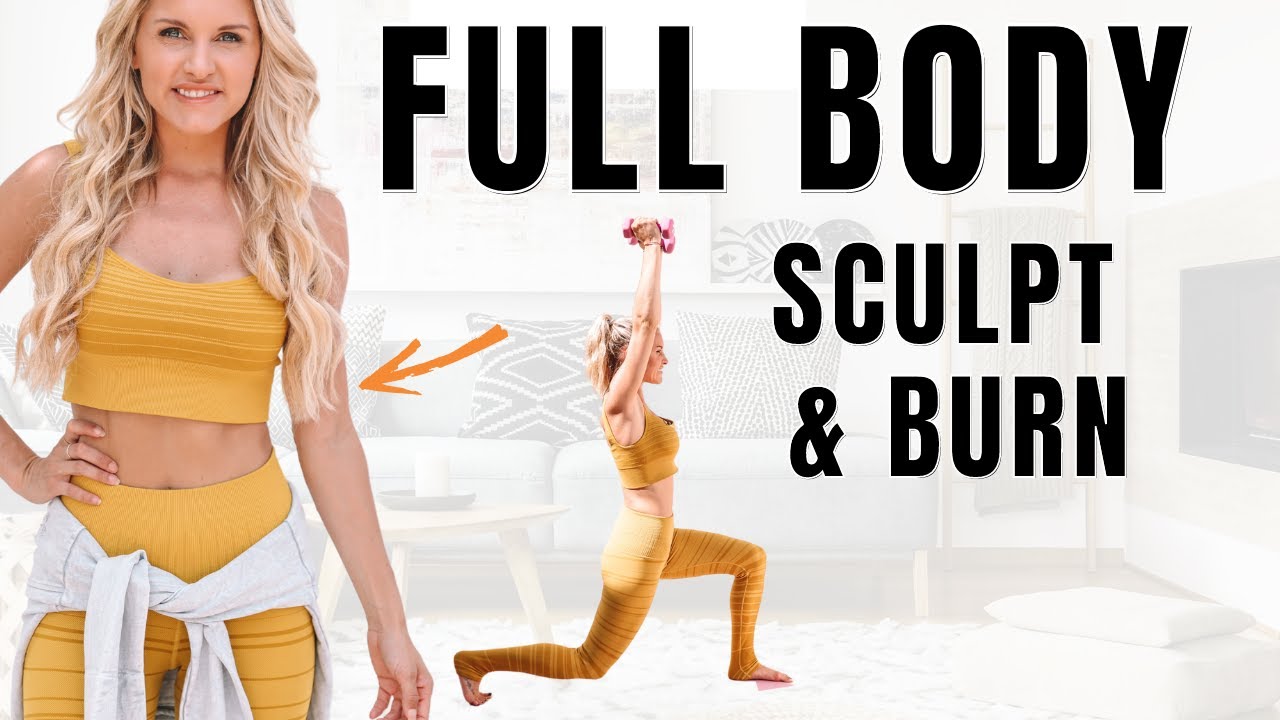 FULL BODY SCULPT & BURN CALORIES - at home workout
