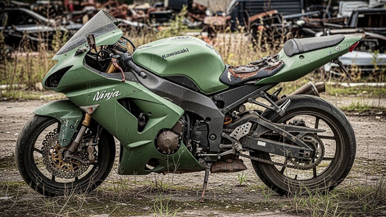 Restoring a Kawasaki Ninja ZX-10R 2006 from Rusted Junkyard to Pristine Condition | ASMR