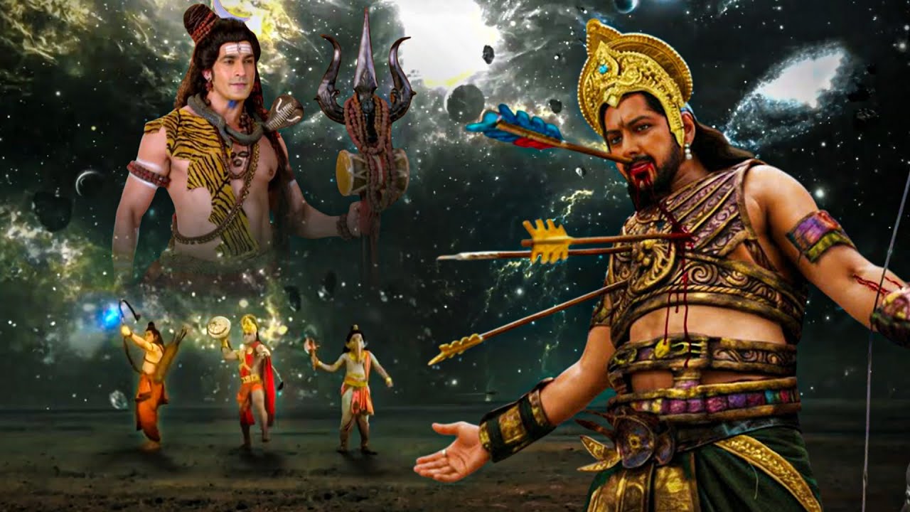 भोलेनाथ के आशीर्वाद से लक्ष्मण, हनुमान और गणेश जी ने  मेघनाथ का अंत कर दिया | Vighnaharta Ganesha