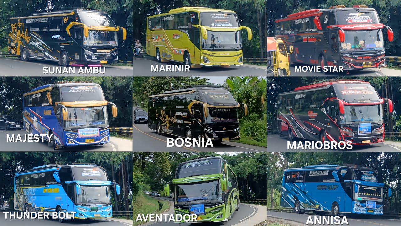 HUNTING BUS PULANG DARI WISATA PANTAI PANGANDARAN🤩 spot viral kota banjar patroman