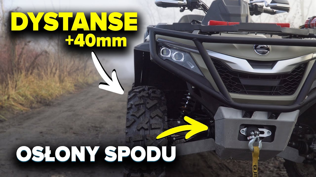 Dystanse, płyty aluminiowe i lina syntetyczna – QJMOTOR SFA 1000