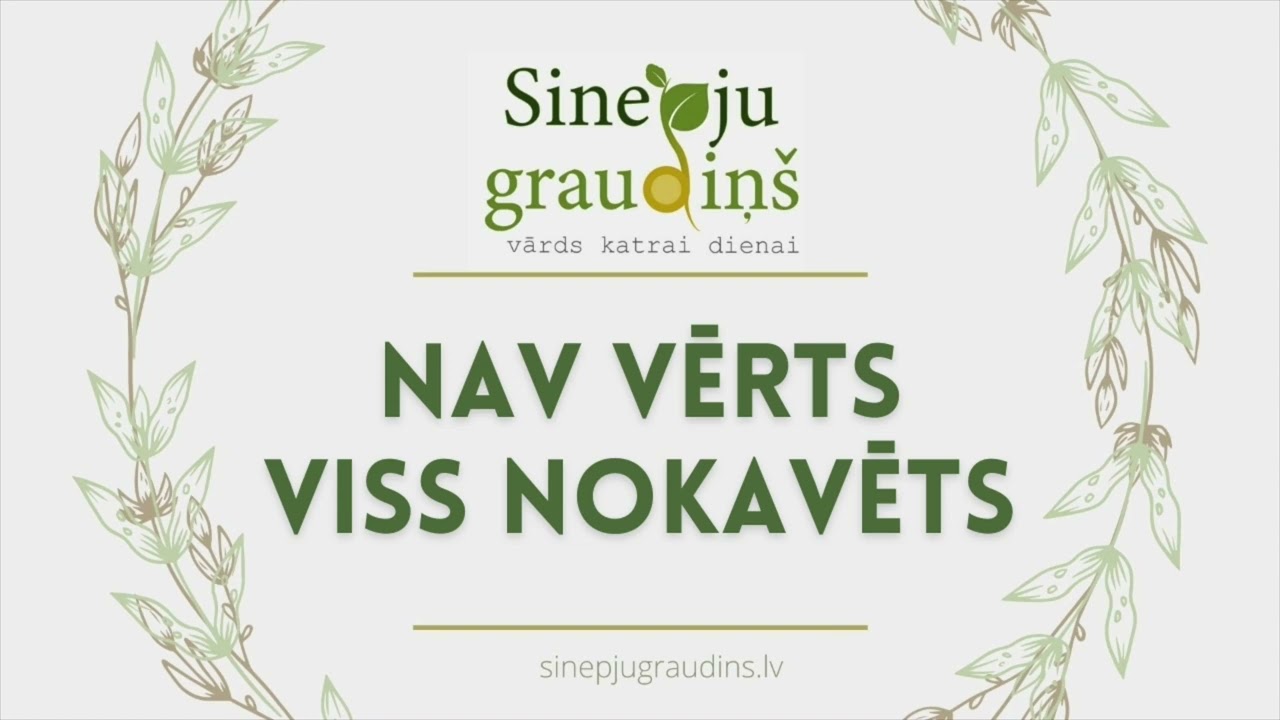 Sinepju Graudiņš ⧸⧸ Nav Vērts - Viss Nokavēts?  #121