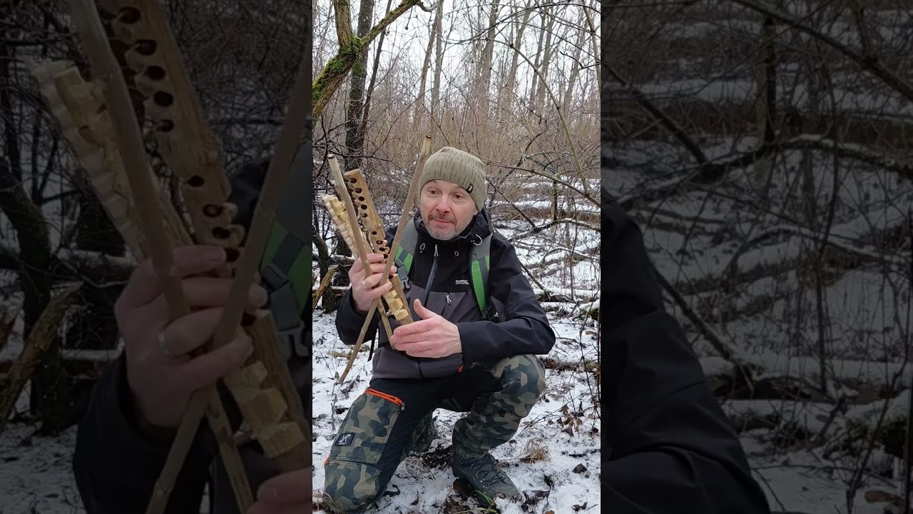 Glut im Winter mit dem Handdrill  #bushcraft #winterbushcraft #survival 