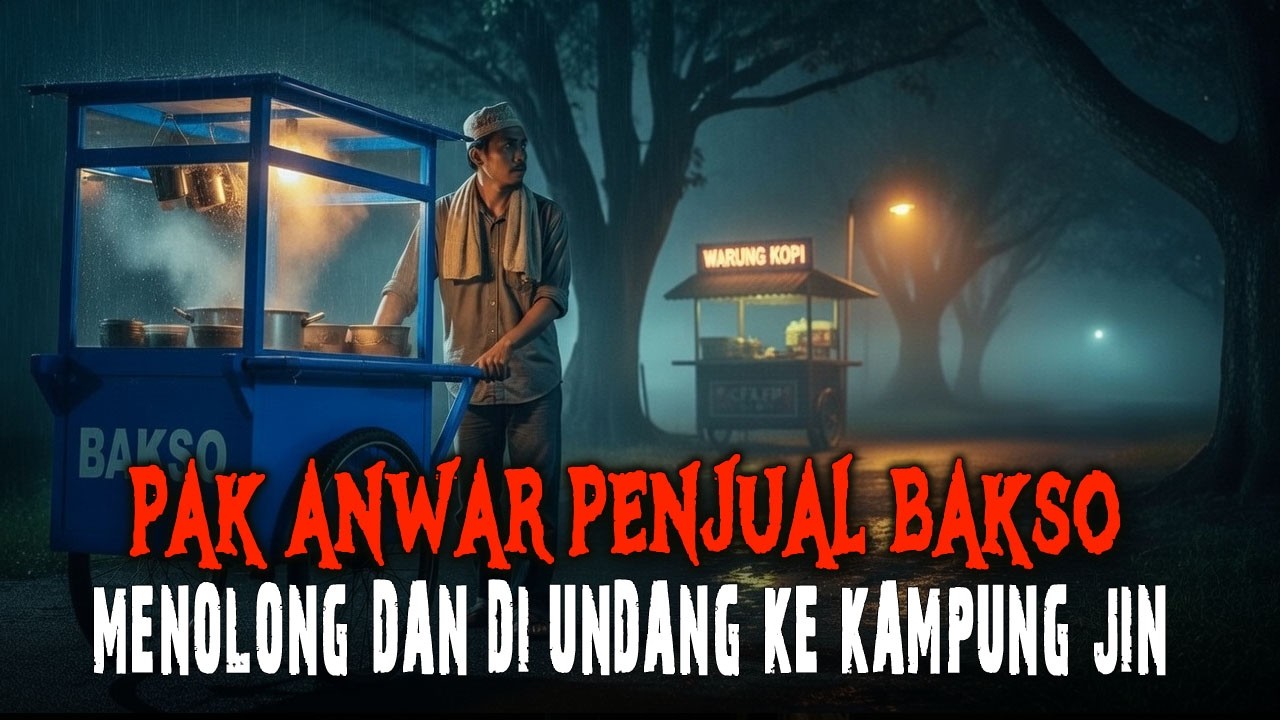 KISAH NGERI - SEORANG PENJUAL BAKSO KELILING MENOLONG DUA ORANG KELAPARAN DAN DIUNDANG KE BUNIAN