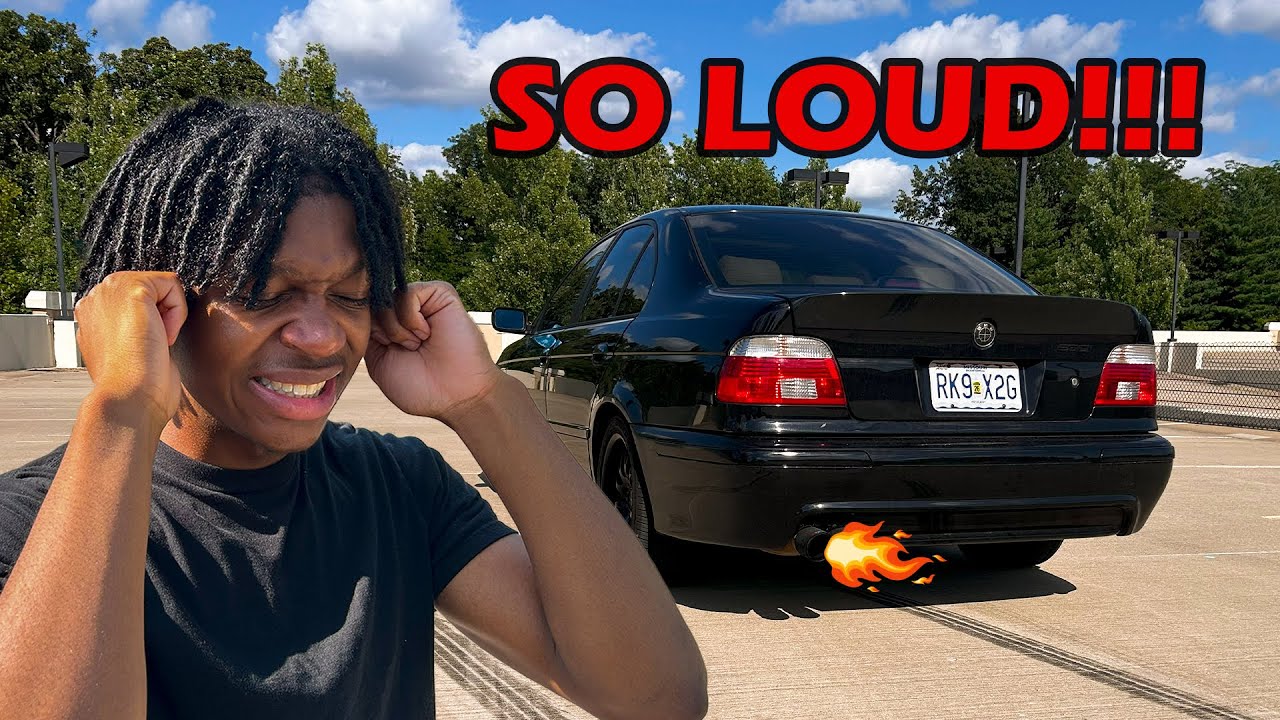 MY NEW BMW E39 EXHAUST!! SO LOUD!!!