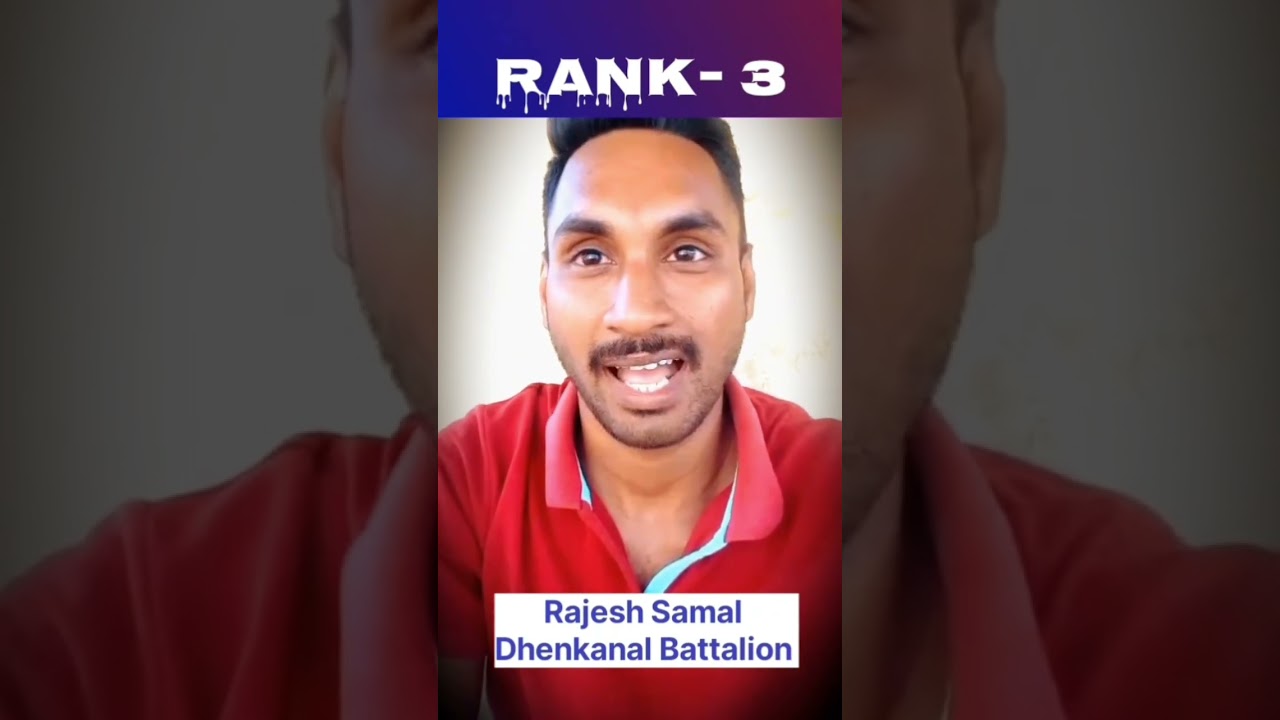 OSAP IRB RANK-3 , Rajesh Samal, Dhenkanal Battalion #Odia_Space
