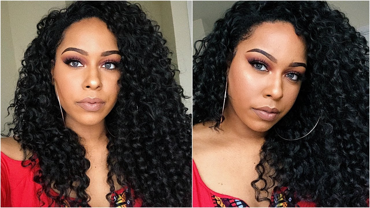 😏😘 $25 | Sexy/Sultry Curls! | Freetress Equal Synthetic Hair Invisible Part Wig - UNICE