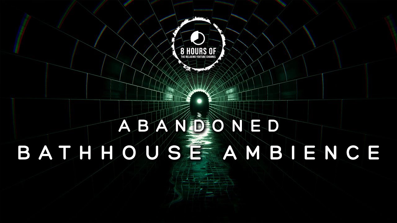 Abandoned Bathhouse Ambience | Sleep Better TONIGHT with Soothing Pools ASMR White Noise!