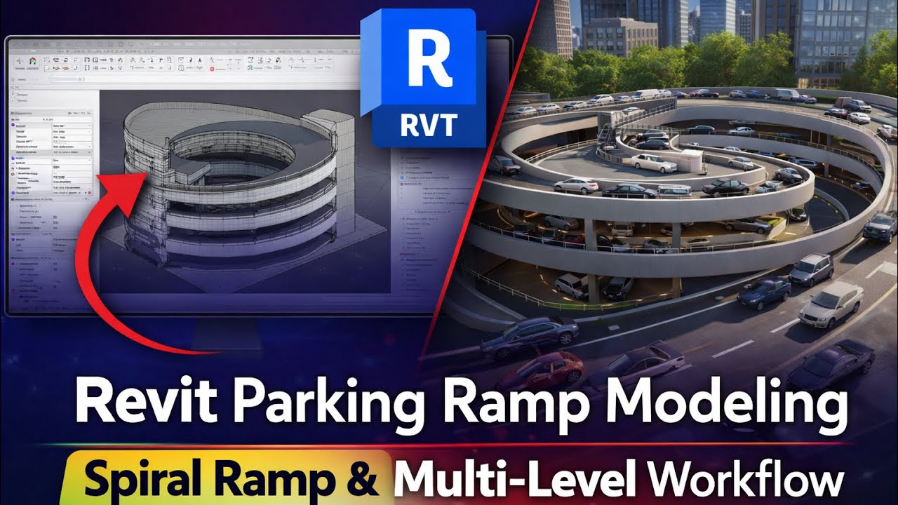 Revit Parking Ramp Modeling: Spiral Ramp & Multi-Level Workflow