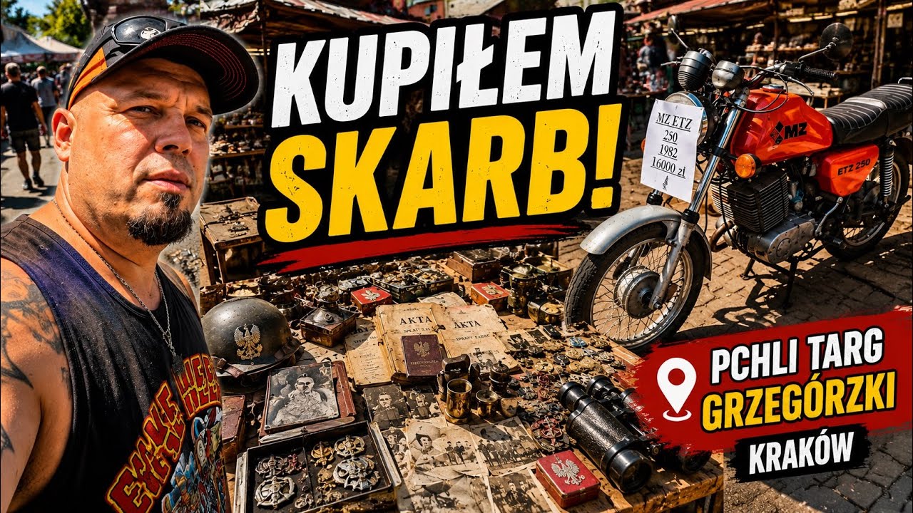 Pojechałem po starocie&hellip; i wr&oacute;ciłem ze SKARBEM! | Pchli Targ Grzeg&oacute;rzki, Krak&oacute;w