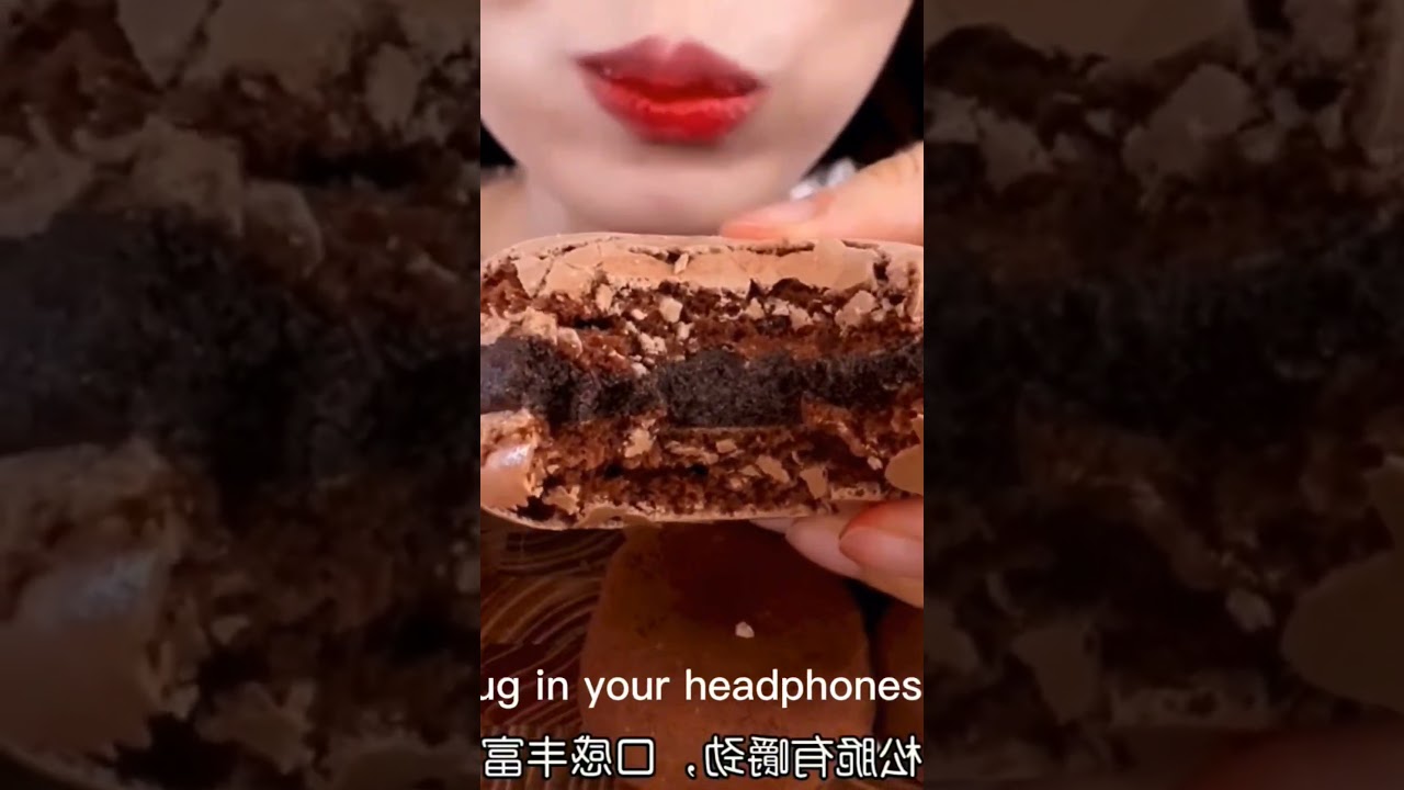 #Chocolate dessert#chewing sound #external network eating broadcast voice control#japanesefood