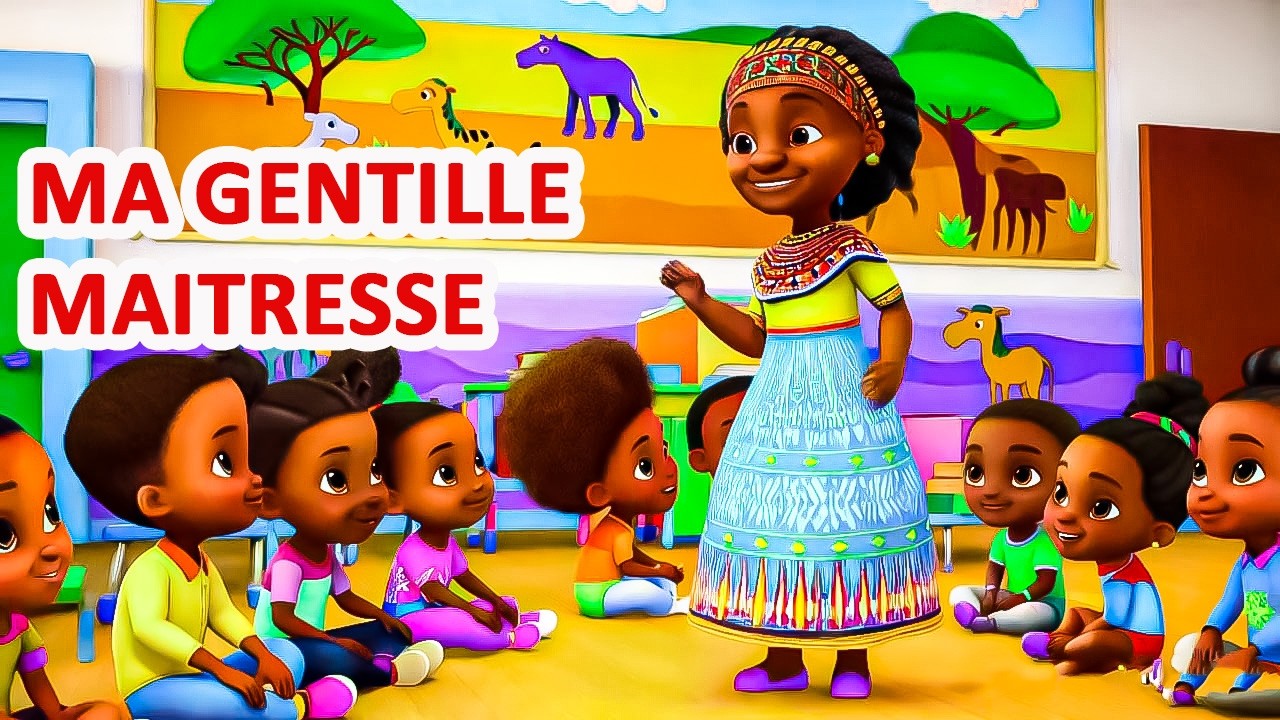 ma gentille maitresse | B'ANGEL FRANÇAIS | Comptines avec bebe kameni | Bantu Angel Français.