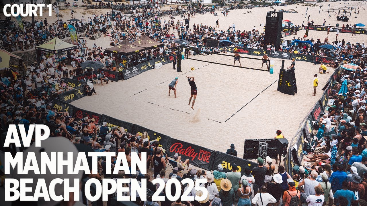 2025 Manhattan Beach Open - Court 1 | 3 Cheng/Shaw vs 2 Cannon/Kraft