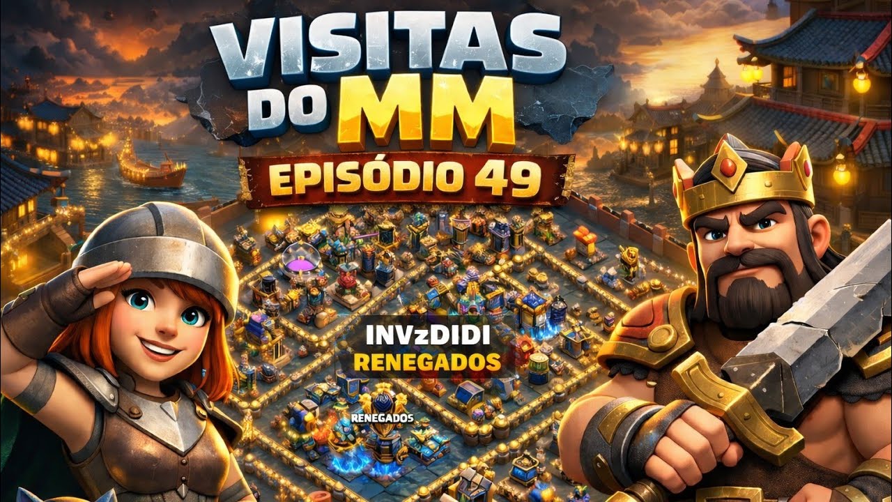 VISITAS DO MM EPISODIO 49!! HOJE VAMOS VISITA UM CV18  FULL!!! #clashofclans