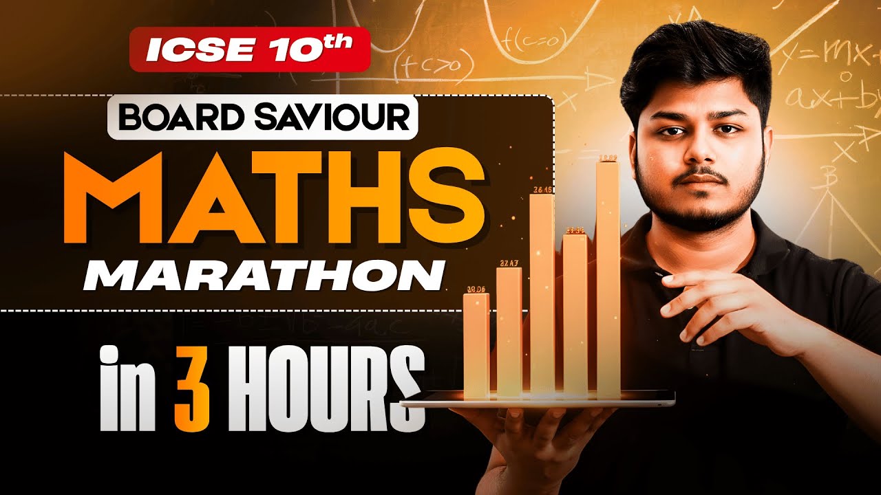Complete Maths in 3 Hours 🤯 | ICSE Class 10 One Shot Marathon | ICSE 2026 | Part 1