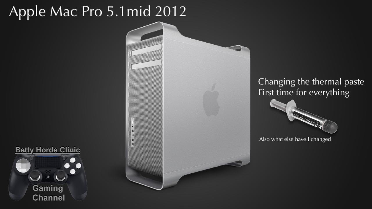 Замена термопасты на Apple Mac Pro.