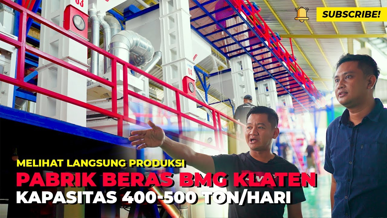 Produksi Beras 400-500 Ton/Hari, Pabrik Beras BMG di Klaten