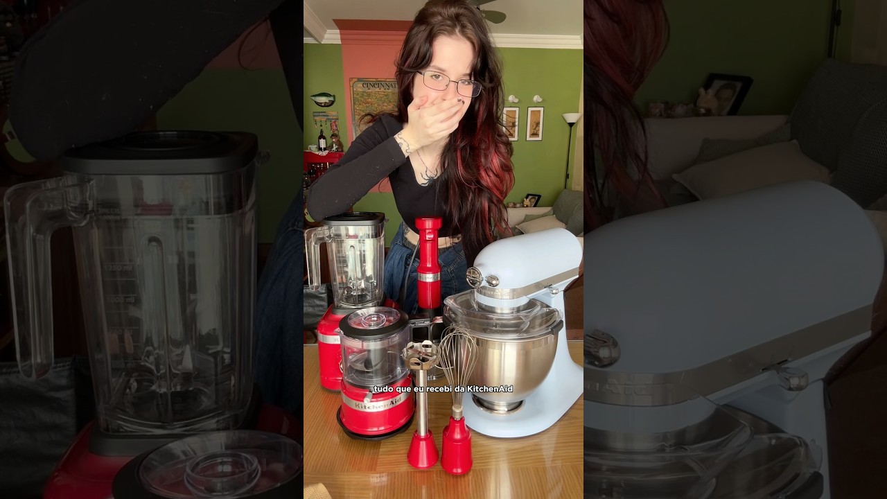Realizei o sonho da batedeira #KitchenAid 😭 #mudan&ccedil;a #unboxing #cozinha #humor