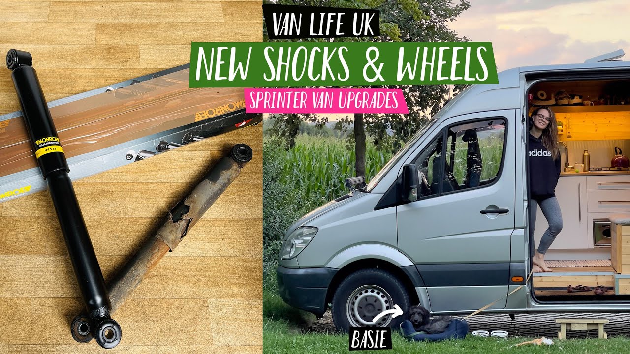 Much Needed  SPRINTER VAN Upgrades! How to change MONROE MAGNUM SPRINTER SHOCKS REVIEW & New Wheels!